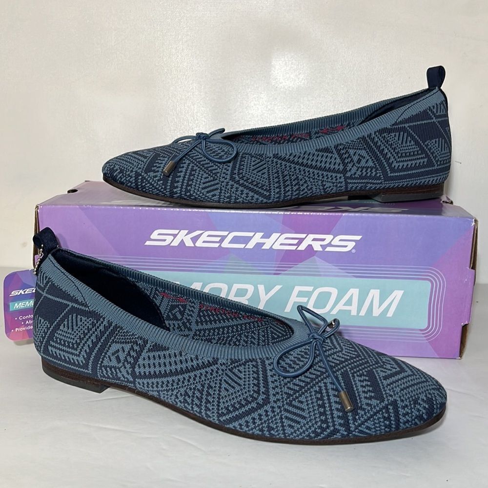 Skechers Cleo Snip Knit Vegan Skimmers - Sweet Class